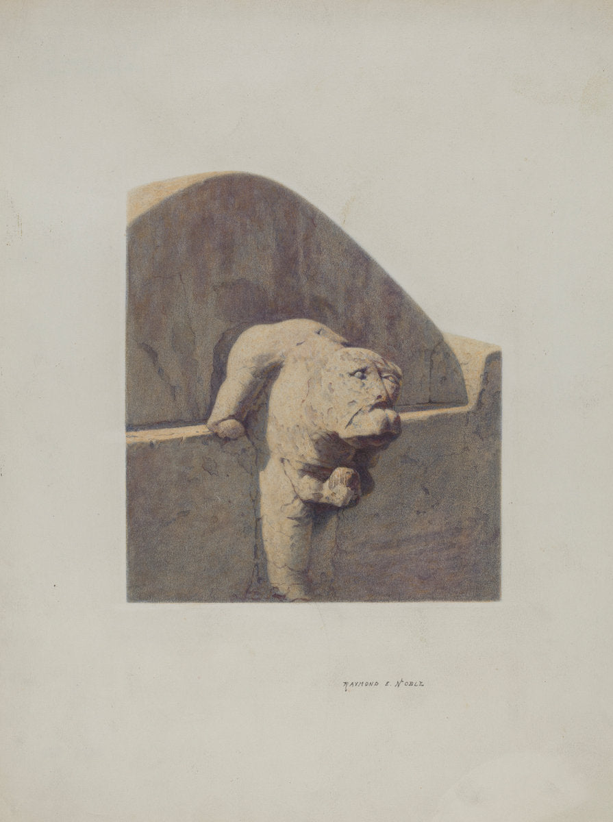 Water Spout, Sandstone by Raymond E. Noble (American, active c. 1935), 16X12"(A3)Poster Print