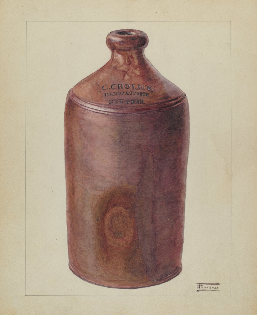 Ink Bottle by Frank Fumagalli (American, active c. 1935), 16X12"(A3)Poster Print