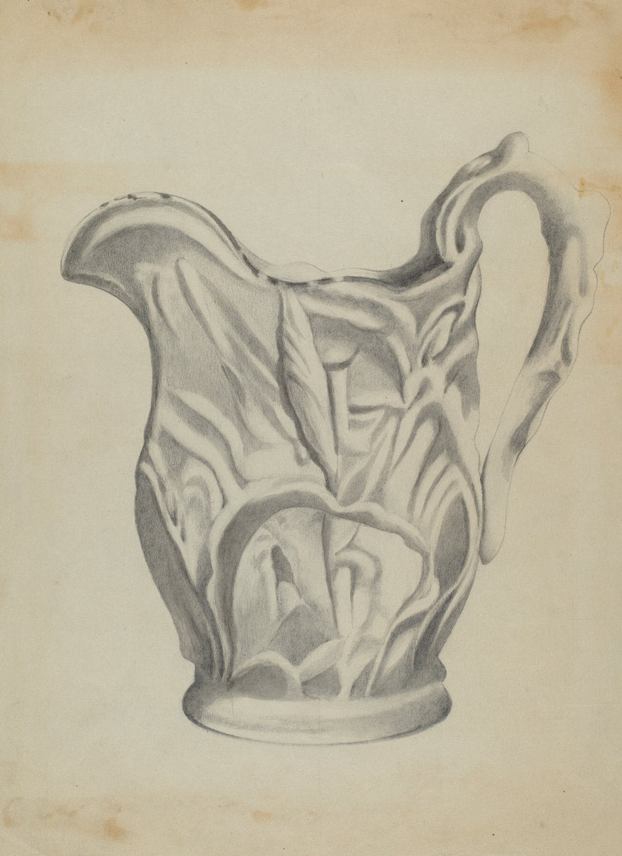 Pitcher by Anna Aloisi (American, born c. 1890, died early 1950s), 16X12"(A3)Poster Print