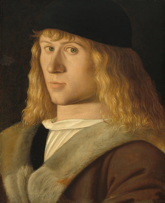 c. 1505 by Venetian 16th Century (Portrait of a Young Man), 16X12"(A3)Poster Print