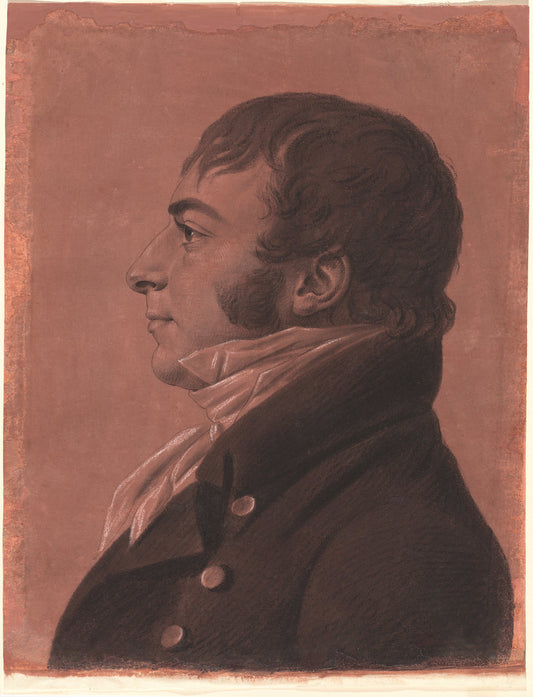 John Carlyle Herbert by Charles B. J. Févret de Saint-Mémin (French, 1770 - 1852), 16X12"(A3)Poster Print