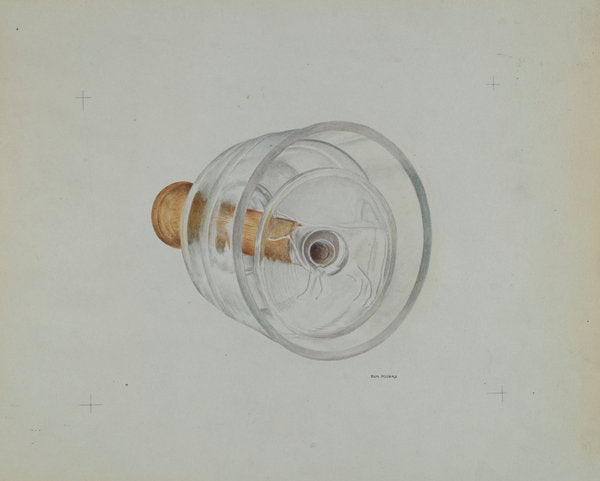 Glass Butter Mold by Donald Williams (American, active c. 1935), 16X12"(A3)Poster Print