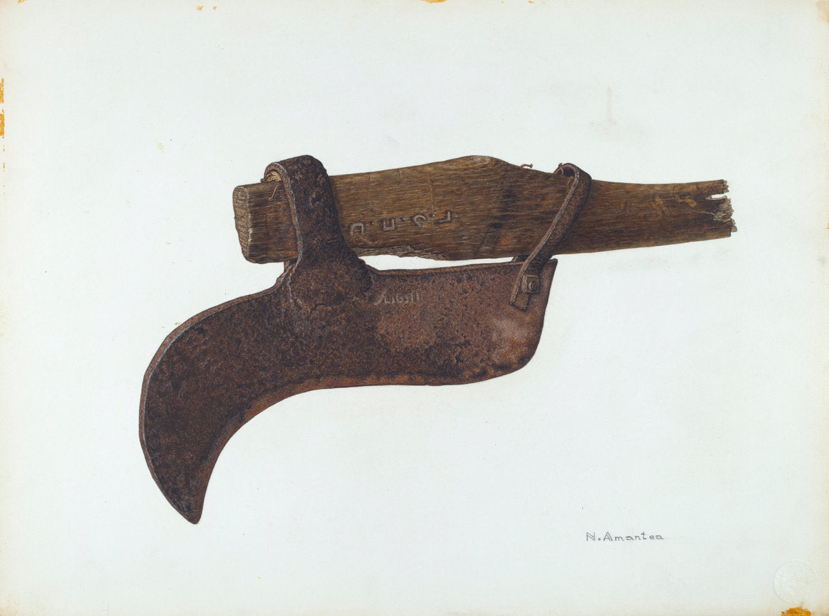 Brush Cutter by Nicholas Amantea (American, 1900 - 1978), 16X12"(A3)Poster Print