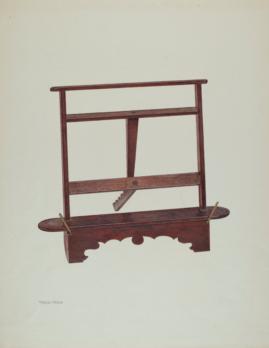 Book Rest - Mahogany by Frank M Keane (American, active c. 1935), 16X12"(A3)Poster Print