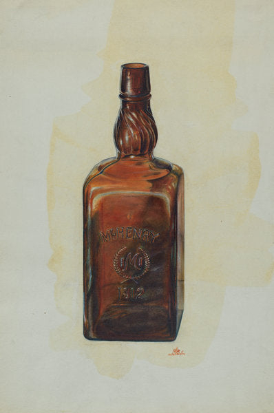 McHenry Bottle by Ralph Atkinson (American, active c. 1935), 16X12"(A3)Poster Print
