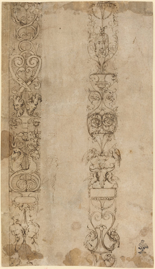 Grotteschi by Pinturicchio (Sienese, c. 1454 - 1513), 16X12"(A3)Poster Print