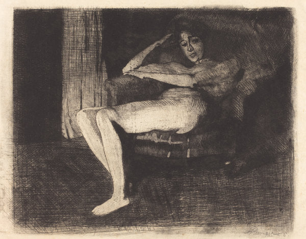 Intimate Fantasy (Féerie intime) by Albert Besnard (French, 1849 - 1934), 16X12"(A3)Poster Print