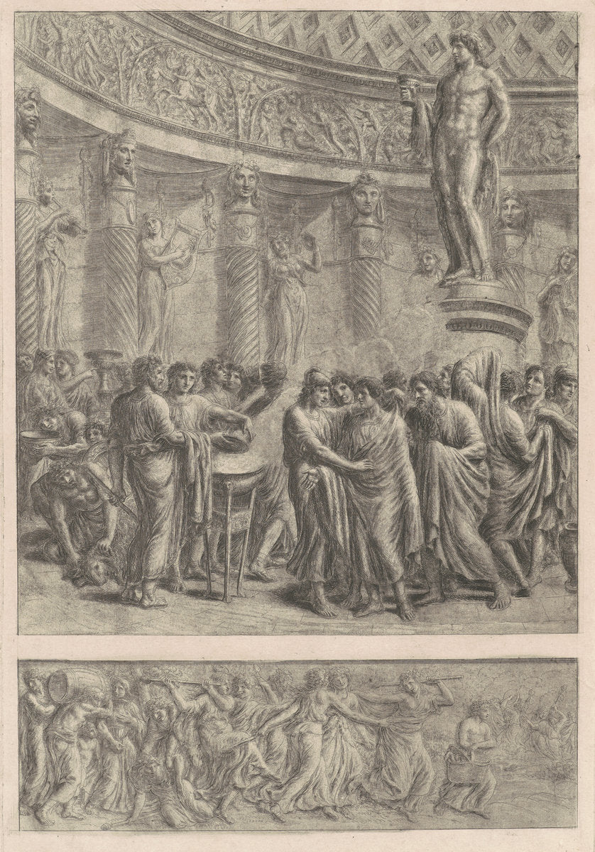 An Antique Sacrifice by Luigi Ademollo (Italian, 1764 - 1849), 16X12"(A3)Poster Print