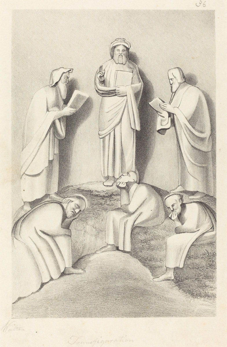The Transfiguration by W. Walton after John Flaxman (British (?), active 19th century), 16X12"(A3)Poster Print