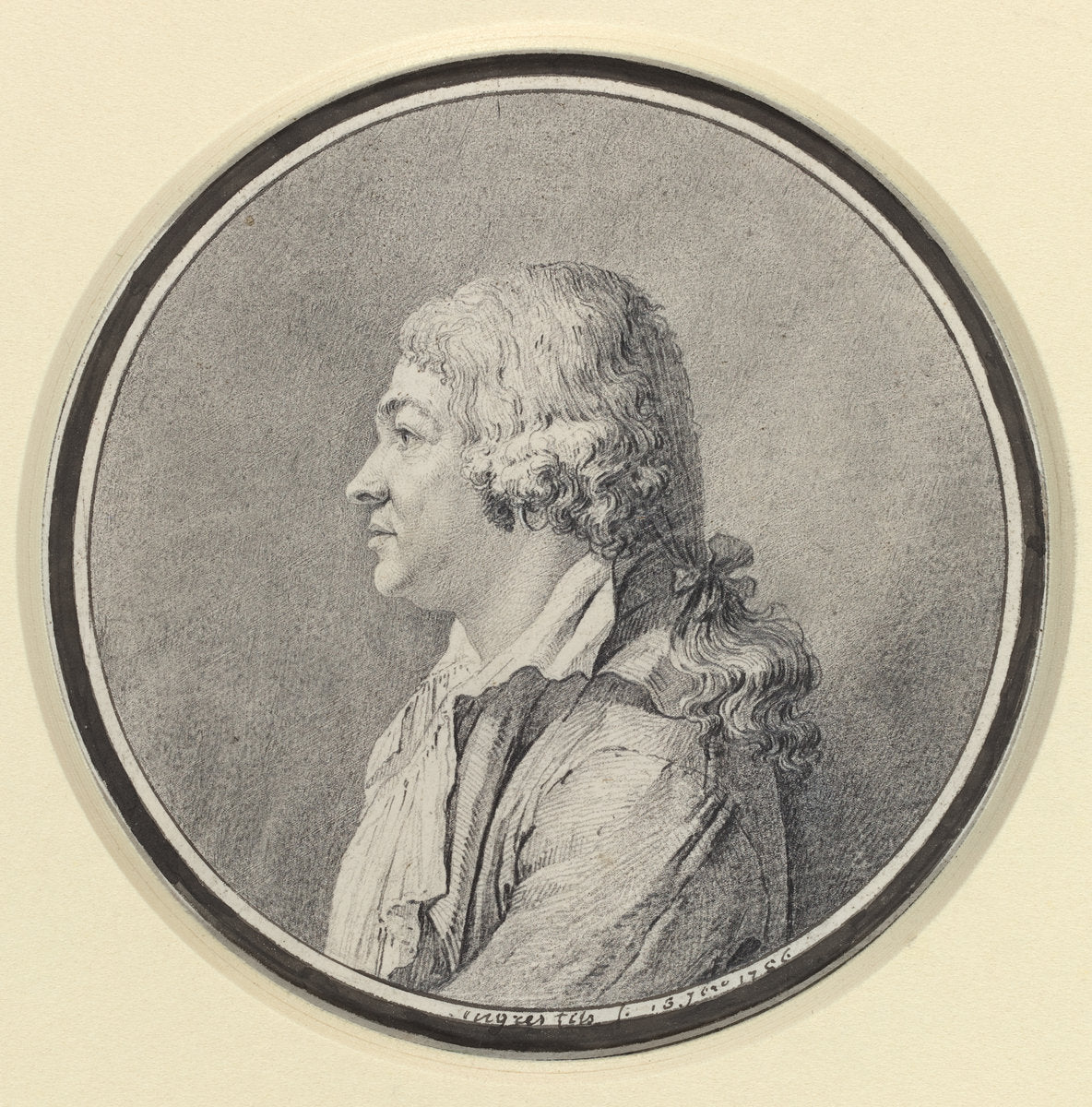 Portrait of a Man by Jean-Auguste-Dominique Ingres (French, 1780 - 1867), 16X12"(A3)Poster Print