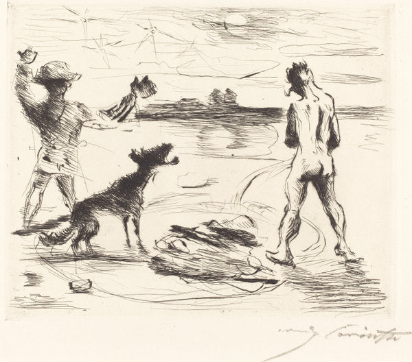 The Banquet of Trimalchio: pl.VII by Lovis Corinth (German, 1858 - 1925), 16X12"(A3)Poster Print
