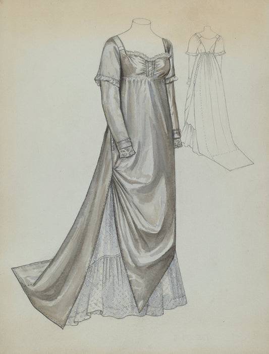 Quaker Dress by Jean Peszel (American, active c. 1935), 16X12"(A3)Poster Print