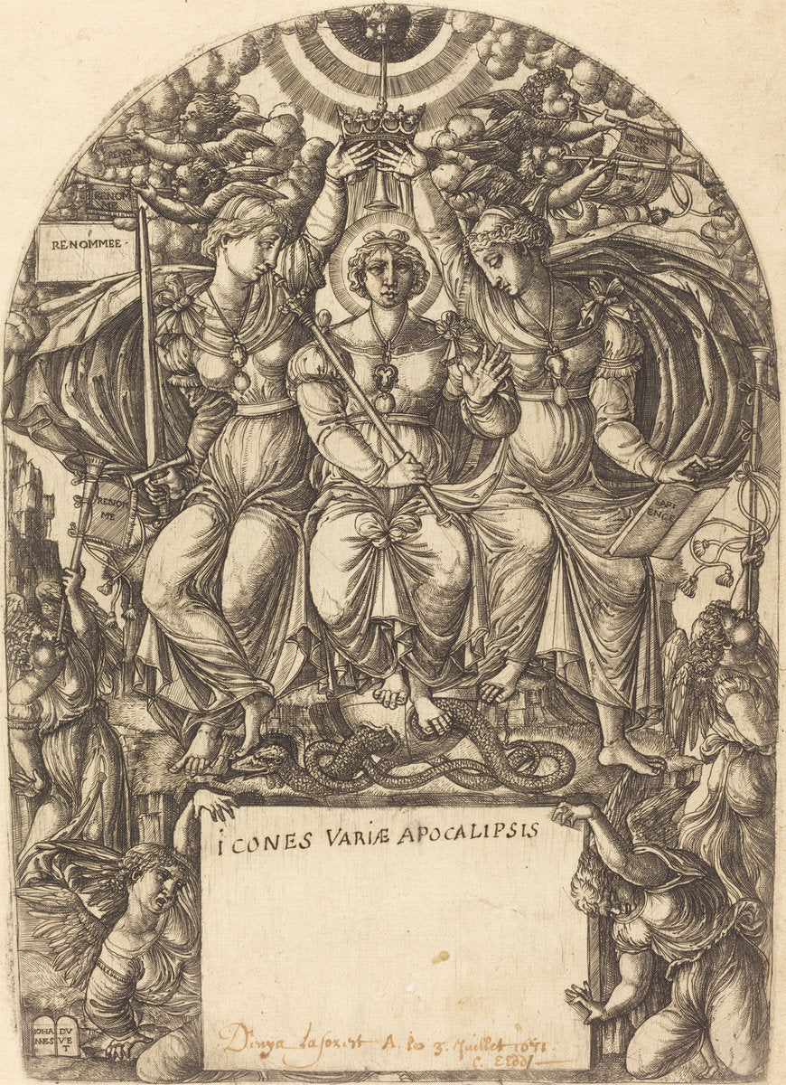 La Majeste Royale by Jean Duvet (French, 1485 - c. 1570), 16X12"(A3)Poster Print