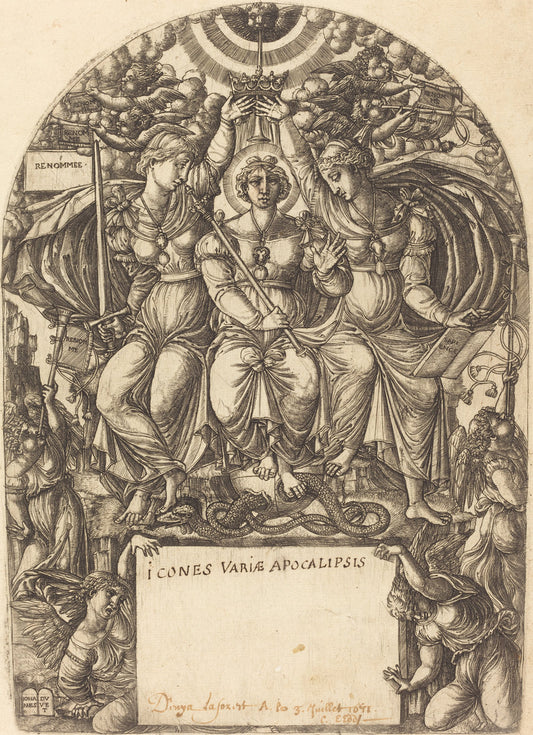 La Majeste Royale by Jean Duvet (French, 1485 - c. 1570), 16X12"(A3)Poster Print