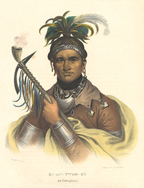 Ki-On-Twog-Ky, or Cornplanter by after F. Bartoli (active New York and London, 1783 - 1796), 16X12"(A3)Poster Print
