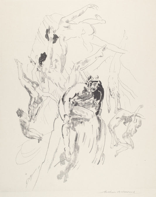 Bird Men by Arthur B. Davies (American, 1862 - 1928), 16X12"(A3)Poster Print