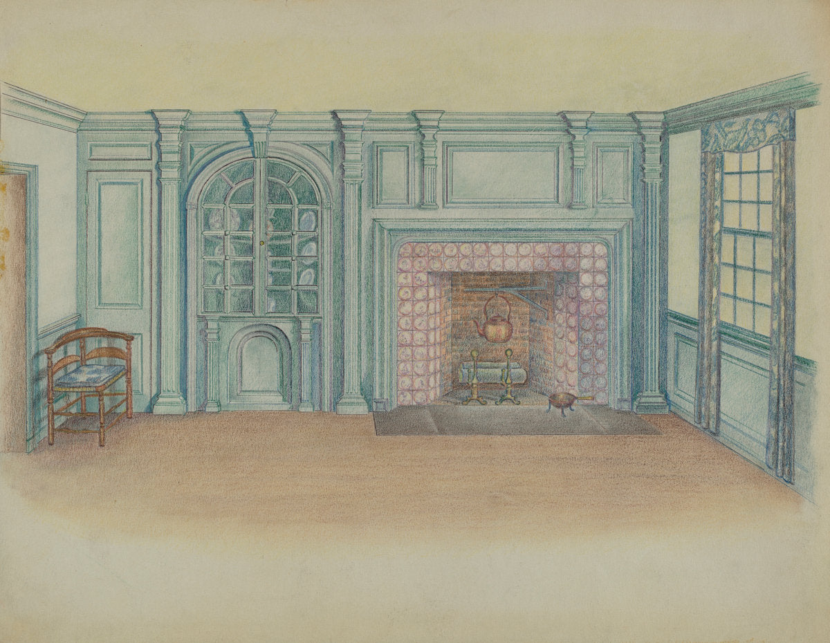 c. 1936 by American 20th Century (Interior), 16X12"(A3)Poster Print