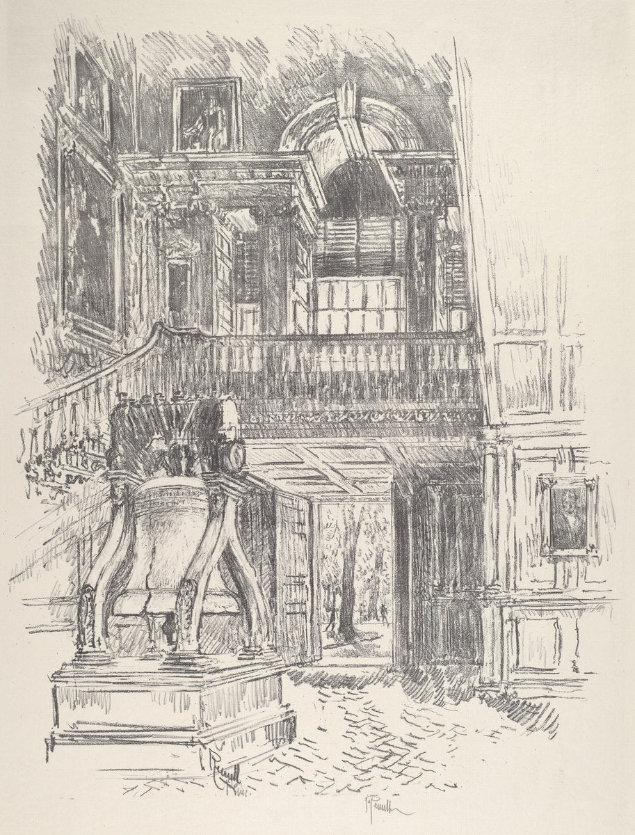 Liberty Bell by Joseph Pennell (American, 1857 - 1926), 16X12"(A3)Poster Print