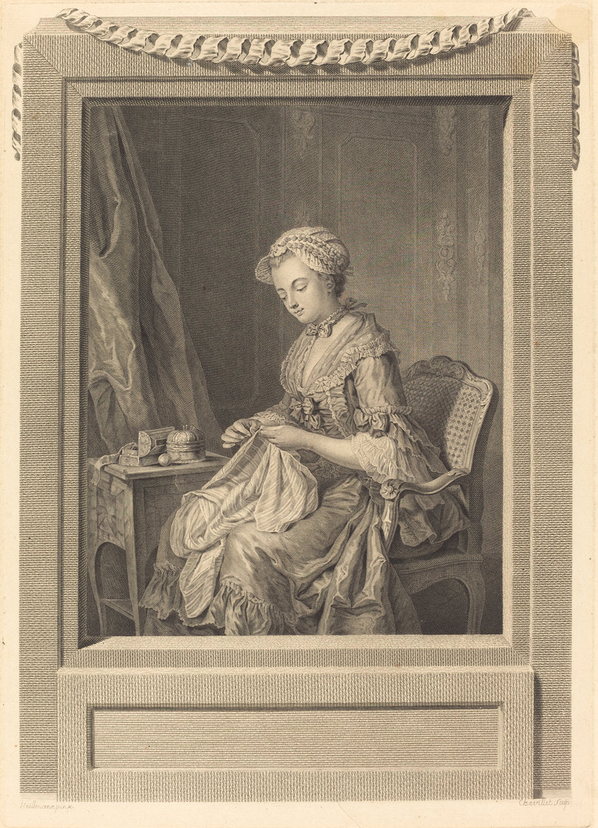 Le Bon Example by Juste Chevillet after Jean-Gaspard Heilmann (French, 1729 - 1790), 16X12"(A3)Poster Print