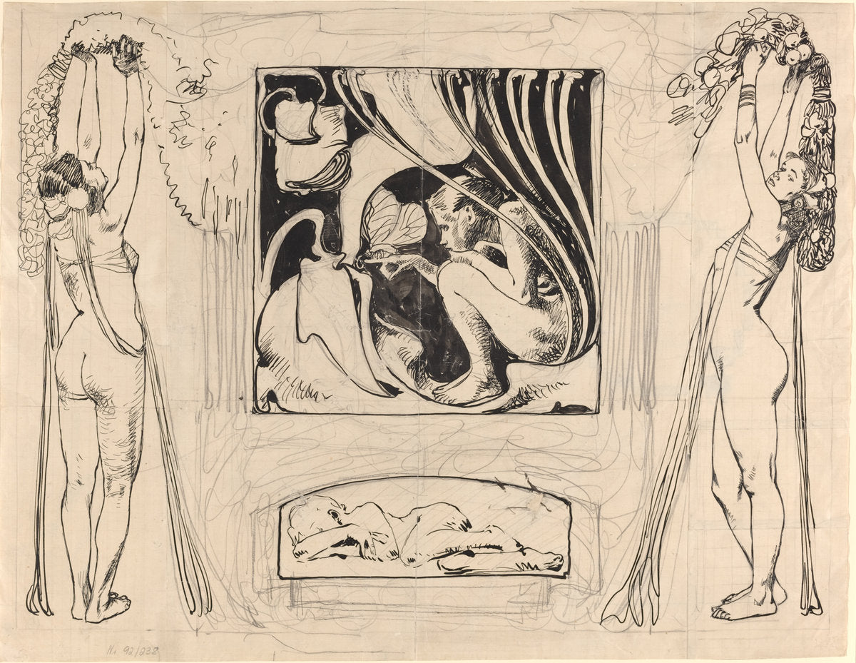 Allegory of Summer by Koloman Moser (Austrian, 1868 - 1918), 16X12"(A3)Poster Print