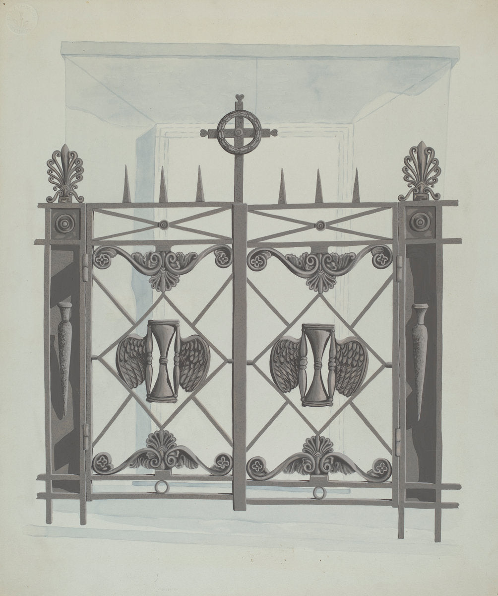 Iron Gate by Joseph L. Boyd (American, active c. 1935), 16X12"(A3)Poster Print