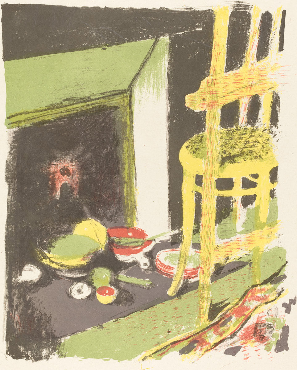 The Hearth (L'atre) by Edouard Vuillard (French, 1868 - 1940), 16X12"(A3)Poster Print