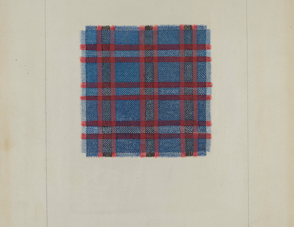 Plaid Homespun by Frank J. Mace (American, active c. 1935), 16X12"(A3)Poster Print