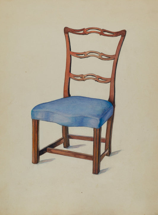 Side Chair by Carl Weiss (American, active c. 1935), 16X12"(A3)Poster Print