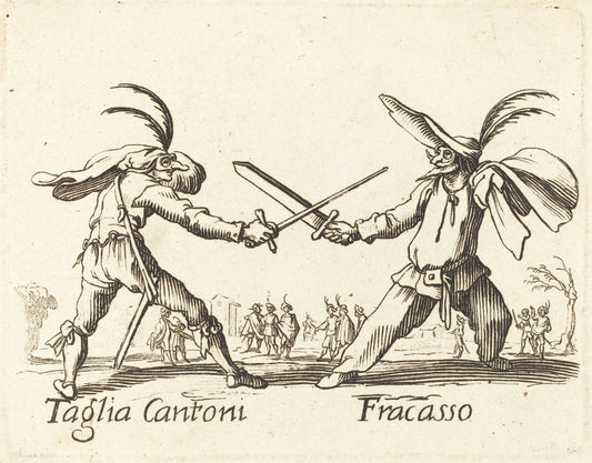 etching by after Jacques Callot (Taglia Cantoni and Fracasso), 16X12"(A3)Poster Print