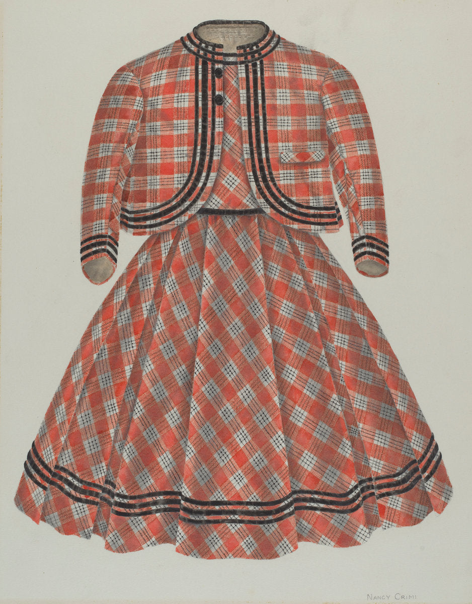 Boy's Dress and Jacket by Nancy Crimi (American, active c. 1935), 16X12"(A3)Poster Print