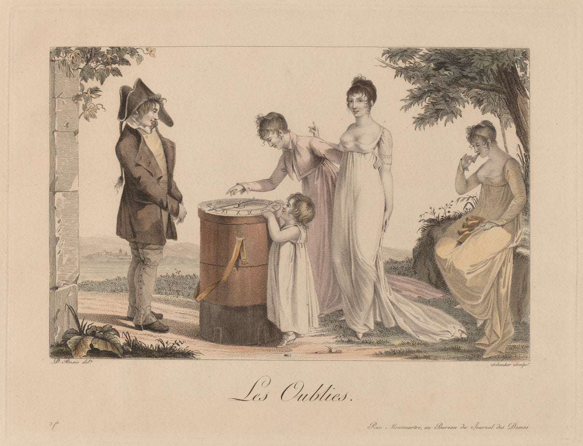 Les oublies by Nicolas Schencker (Swiss, c. 1760 - 1848), 16X12"(A3)Poster Print
