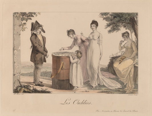 Les oublies by Nicolas Schencker (Swiss, c. 1760 - 1848), 16X12"(A3)Poster Print