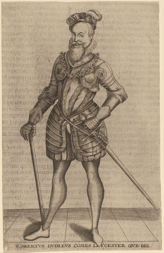 Robert Dudley, Earl of Leicester by Christoffel van Sichem I (Dutch, c. 1546 - 1624), 16X12"(A3)Poster Print