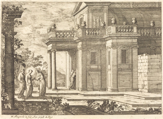 Presentation in the Temple by Henri Mauperche (French, c. 1602 - 1686), 16X12"(A3)Poster Print