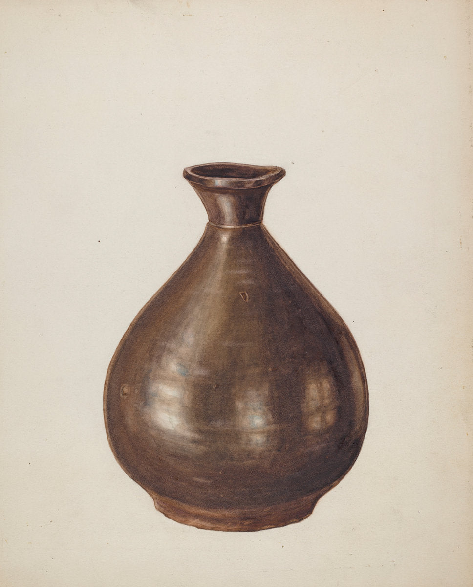 Pottery Jug by Al Curry (American, active c. 1935), 16X12"(A3)Poster Print