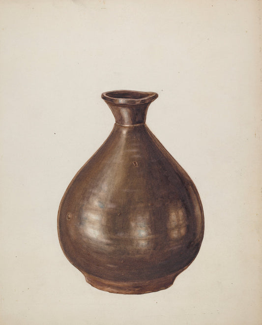 Pottery Jug by Al Curry (American, active c. 1935), 16X12"(A3)Poster Print