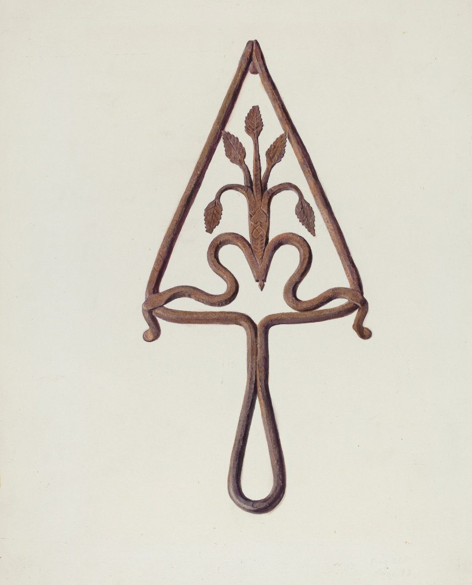Trivet by Fritz Boehmer (American, active c. 1935), 16X12"(A3)Poster Print