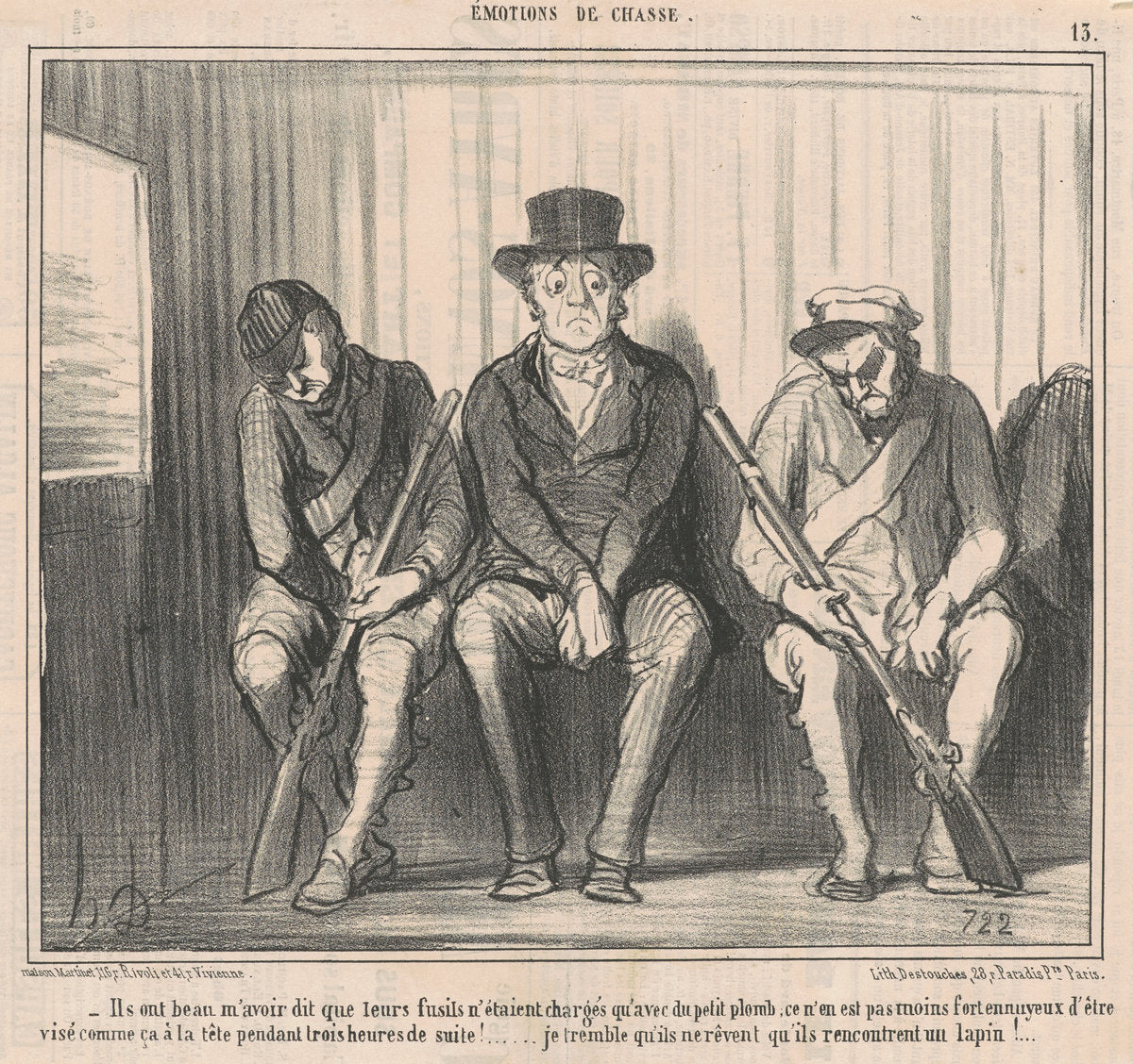 Ils ont beau m'avoir dit ... by Honoré Daumier (French, 1808 - 1879), 16X12"(A3)Poster Print