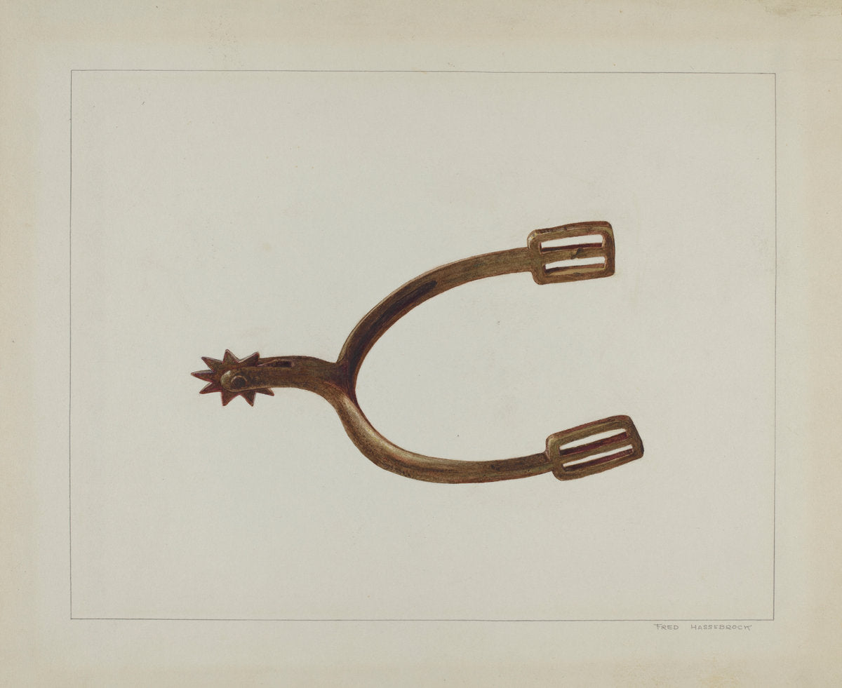 Rider's Spur by Fred Hassebrock (American, active c. 1935), 16X12"(A3)Poster Print