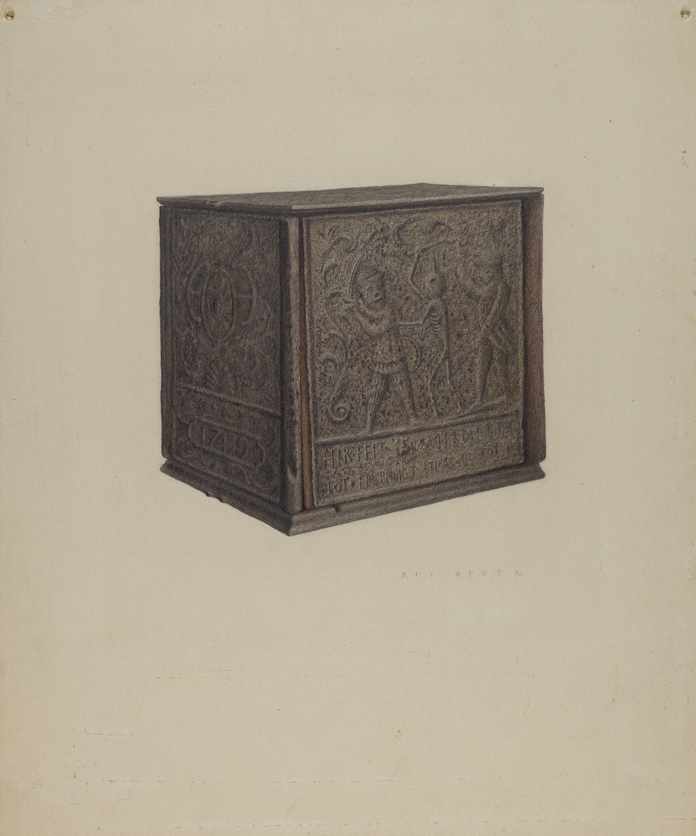 Jamb Stove by Roy Weber (American, active c. 1935), 16X12"(A3)Poster Print