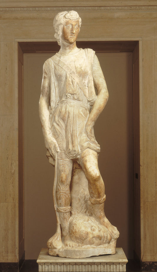 The David of the Casa Martelli by Bernardo Rossellino or Antonio Rossellino (Italian, 1409 - 1464), 16X12"(A3)Poster Print