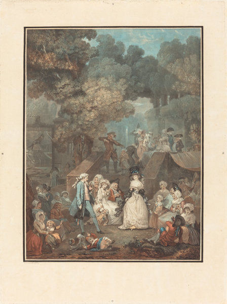 La Noce au Chateau by Philibert-Louis Debucourt (French, 1755 - 1832), 16X12"(A3)Poster Print