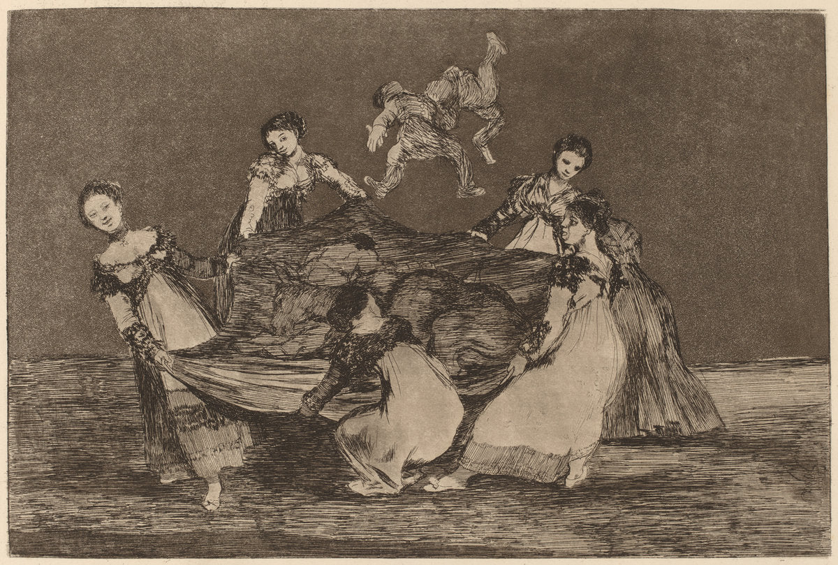 Disparate femenino (Feminine Folly) by Francisco de Goya (Spanish, 1746 - 1828), 16X12"(A3)Poster Print
