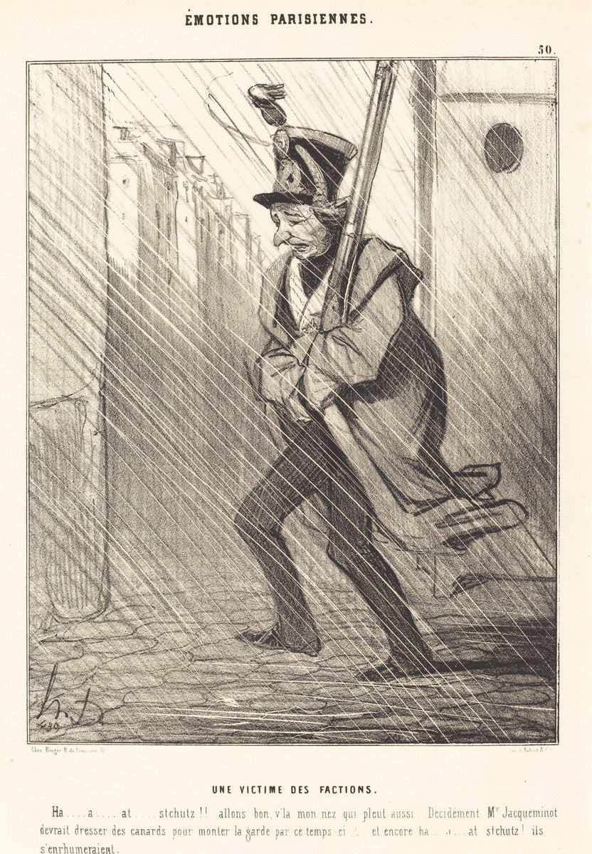 Emotions Parisiennes: Une Victime des Factions by Honoré Daumier (French, 1808 - 1879), 16X12"(A3)Poster Print