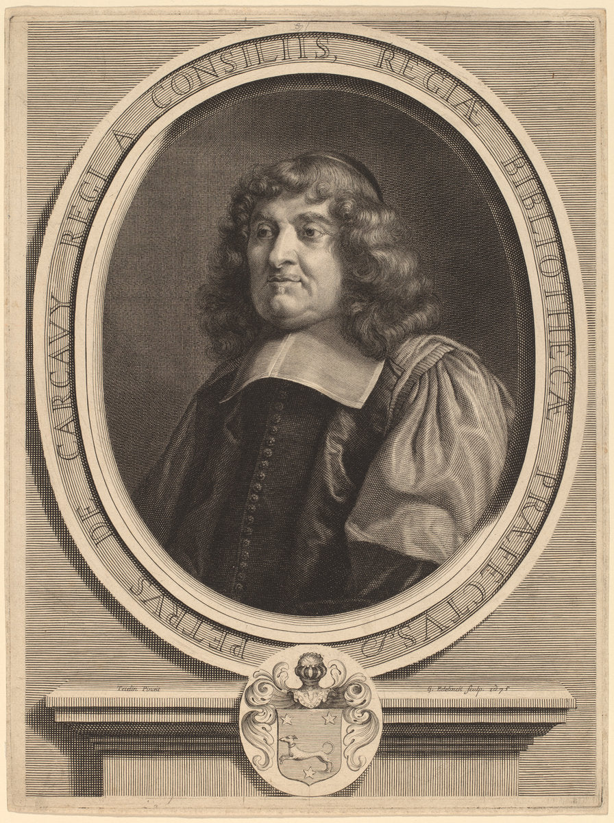 Pierre de Carcavy by Gerard Edelinck after Louis Testelin (Flemish, 1640 - 1707), 16X12"(A3)Poster Print