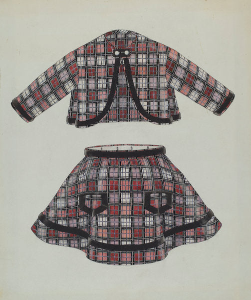 Child's Dress by Syrena Swanson (American, active c. 1935), 16X12"(A3)Poster Print