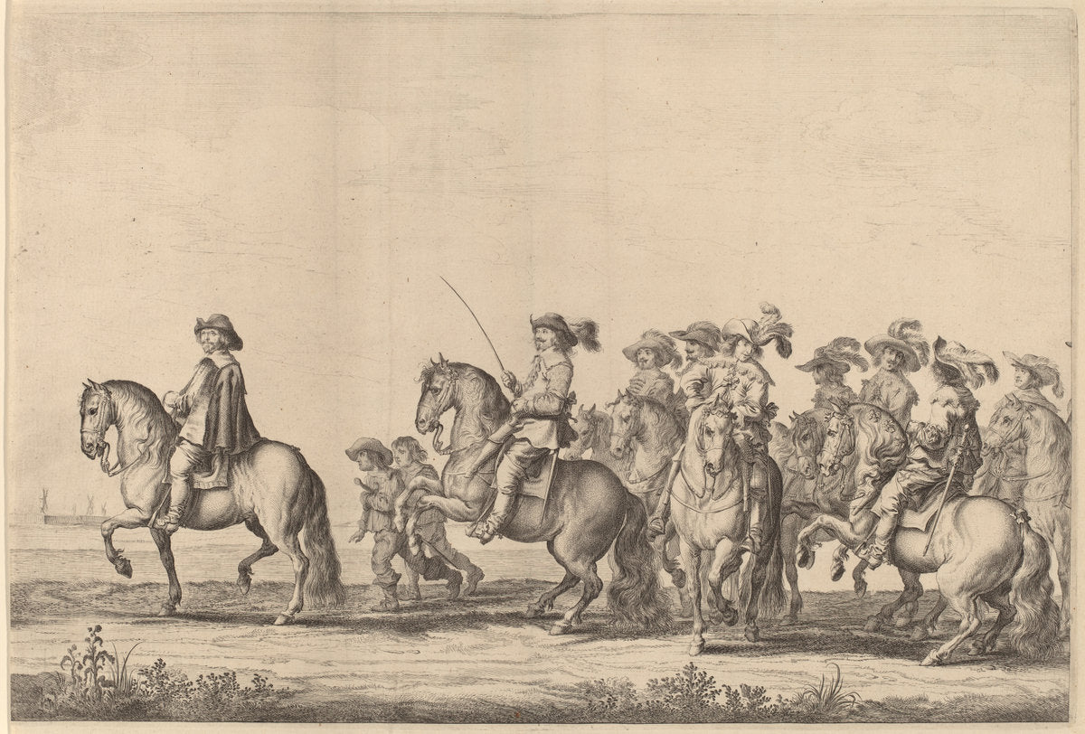 Entry of Marie de Medici into Amsterdam [plate 2 of 6] by Pieter Nolpe (Dutch, 1613/1614 - 1652/1653), 16X12"(A3)Poster Print