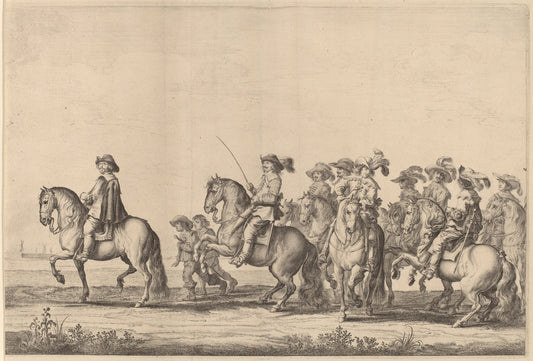 Entry of Marie de Medici into Amsterdam [plate 2 of 6] by Pieter Nolpe (Dutch, 1613/1614 - 1652/1653), 16X12"(A3)Poster Print