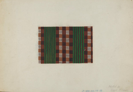 Textile Print by Ralph M. Lewis (American, active c. 1935), 16X12"(A3)Poster Print