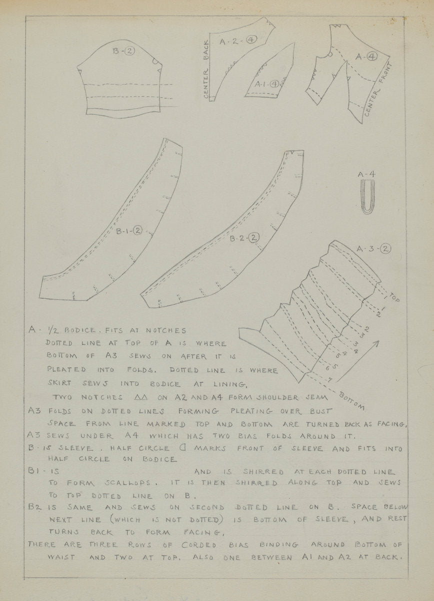 Description of a Wedding Dress by Margaret Concha (American, active c. 1935), 16X12"(A3)Poster Print